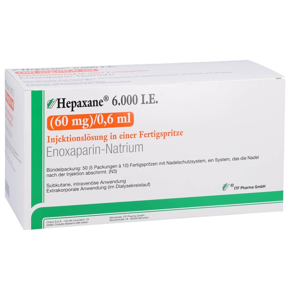 Hepaxane 6000 I.E. (60 mg)/0,6 ml Injektionslösung