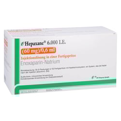 Hepaxane 6000 I.E. (60 mg)/0,6 ml Injektionslösung