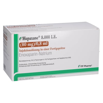 Hepaxane 8000 I.E. (80 mg)/0,8 ml Injektionslösung
