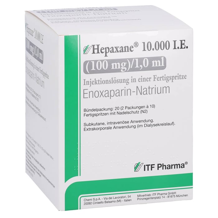 Hepaxane 10000 I.E. (100mg)/1ml Injektionslösung