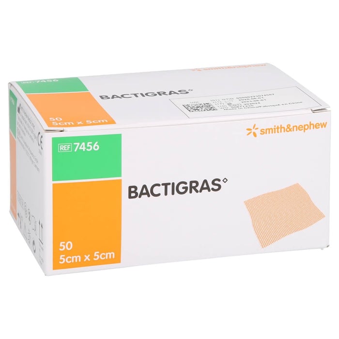 Bactigras Antiseptische Paraffingaze 5x5 cm