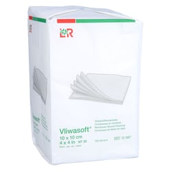 Vliwasoft Vlieskompressen unsteril 10x10 cm 6l. + Prisoma
