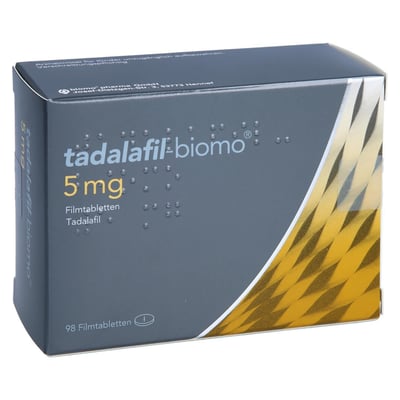 Tadalafil-biomo 5 mg Filmtabletten Produktbild 1