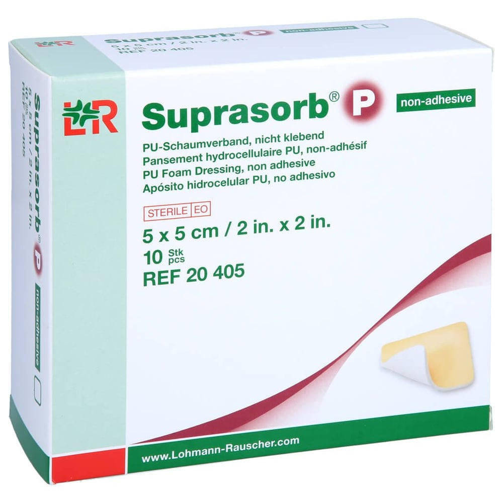 Suprasorb P PU-Schaumv.5x5 cm nicht klebend
