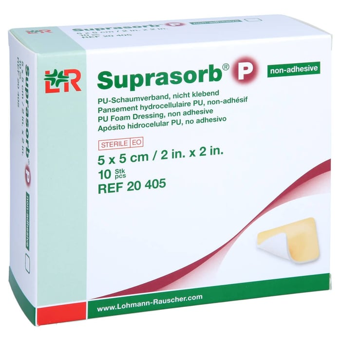 Suprasorb P PU-Schaumv.5x5 cm nicht klebend