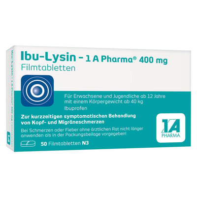 Ibu-Lysin 1A Pharma 400 mg Produktbild 1