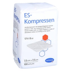 ES-Kompressen unsteril 7,5x7,5 cm 8fach B2B Medical