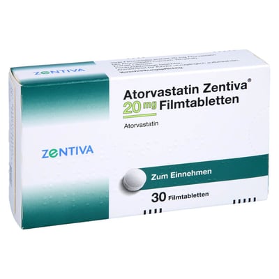 Atorvastatin Zentiva 20 mg