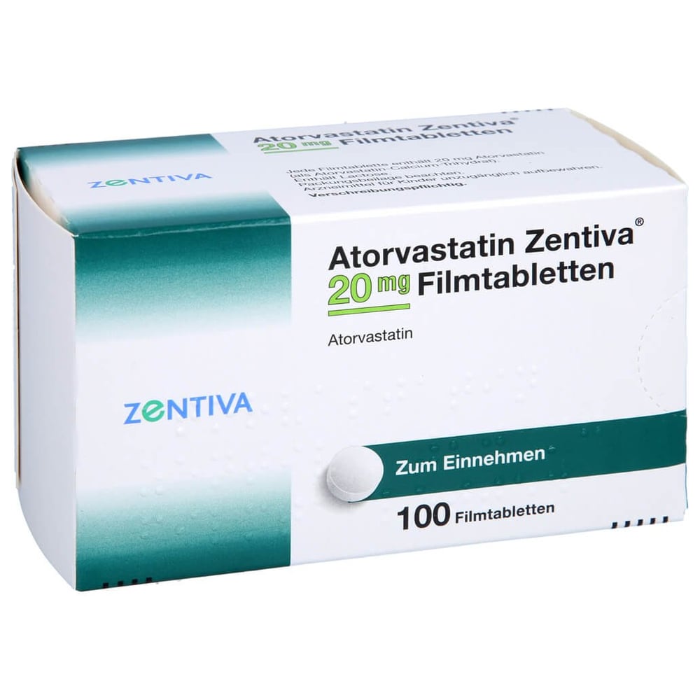 Atorvastatin Zentiva 20 mg