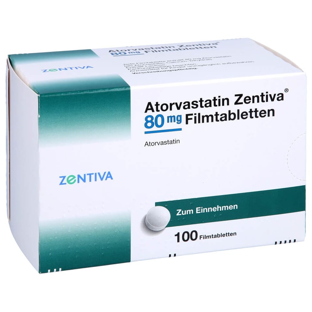 Atorvastatin Zentiva 80 mg