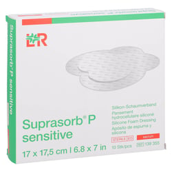 Suprasorb P sensitive PU-Schaum.17x17,5 cm