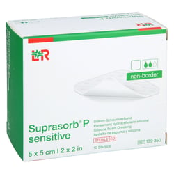 Suprasorb P sensitive PU-Schaum.non bor.5x5 cm