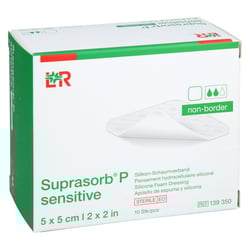Suprasorb P sensitive PU-Schaum.non bor.5x5cm