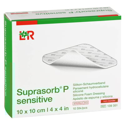 Suprasorb P sensitive PU-Schaum.non.bor.10x10cm