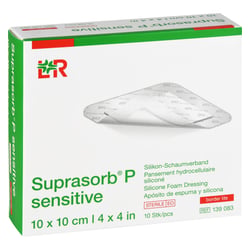 Suprasorb P sensitive PU-Schaum.bor.lite 10x10 cm