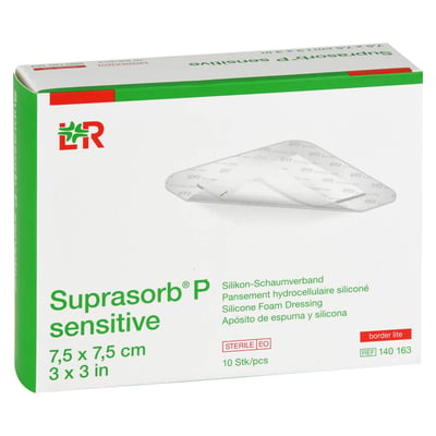 Suprasorb P sensitive7,5x7,5 cm Produktbild 1