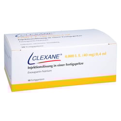 Clexane 4000 I.E. (40 mg)/0,4 ml Injektionslösung