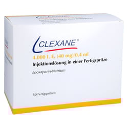 Clexane 4000 I.E. (40 mg)/0,4 ml Injektionslösung