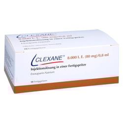 Clexane 8000 I.E. (80 mg)/0,8 ml Injektionslösung