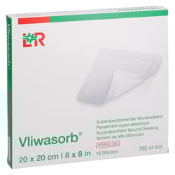 Vliwasorb superabsorb.Saugkomp.20x20 cm steril