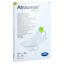 Atrauman Silicone steril 7,5x10 cm Kompressen