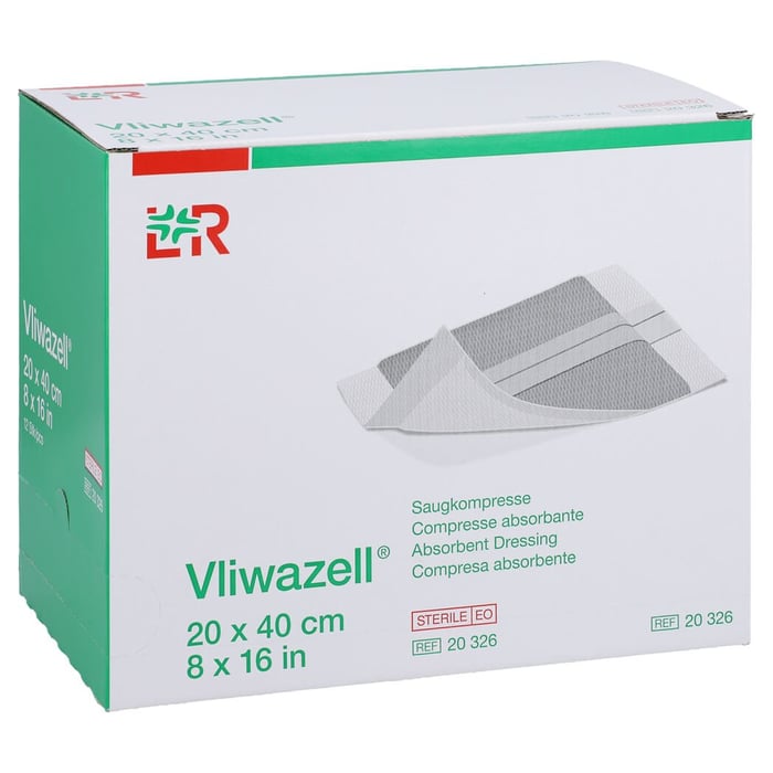 Vliwazell Saugkompressen steril 20x40 cm