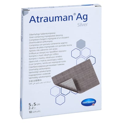 Atrauman Ag 5x5cm St Kompr