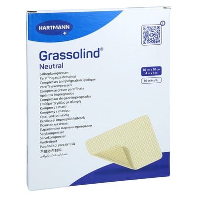 Grassolind Salbenkompressen 10x10 cm steril Avitamed