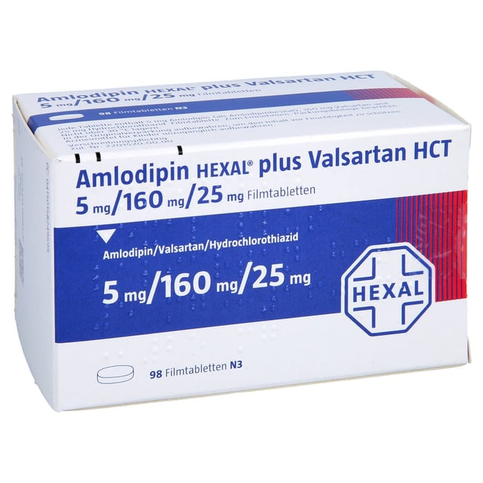 AMLODIPIN HEXAL plus Valsartan HCT 5mg/160mg/25mg