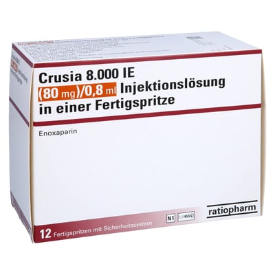Crusia 8000 I.E. (80 mg)/0,8 ml Injektionslösung