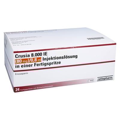 Crusia 8000 I.E. (80 mg)/0,8 ml Injektionslösung
