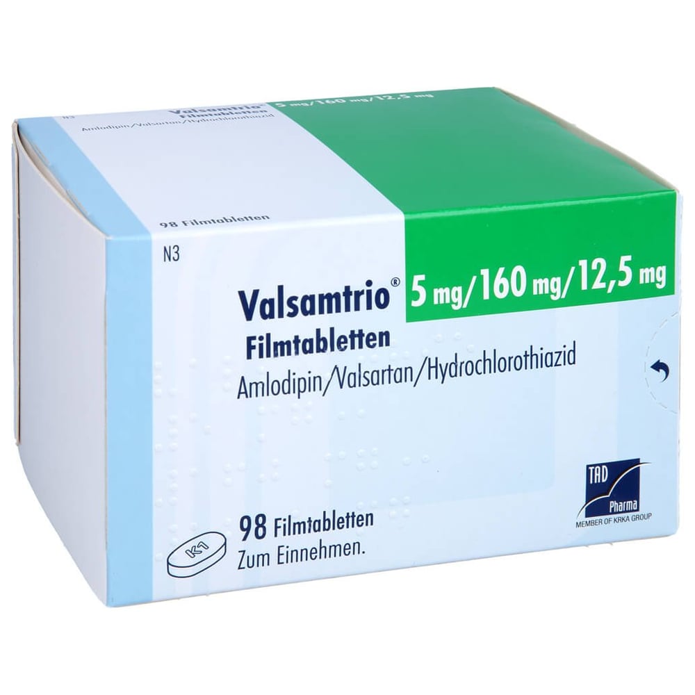 Valsamtrio 5 mg/160 mg/12,5 mg