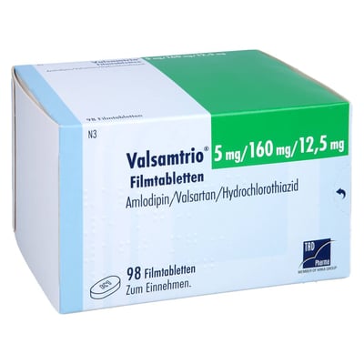 Valsamtrio 5 mg/160 mg/12,5 mg