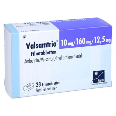 Valsamtrio 10 mg/160 mg/12,5 mg