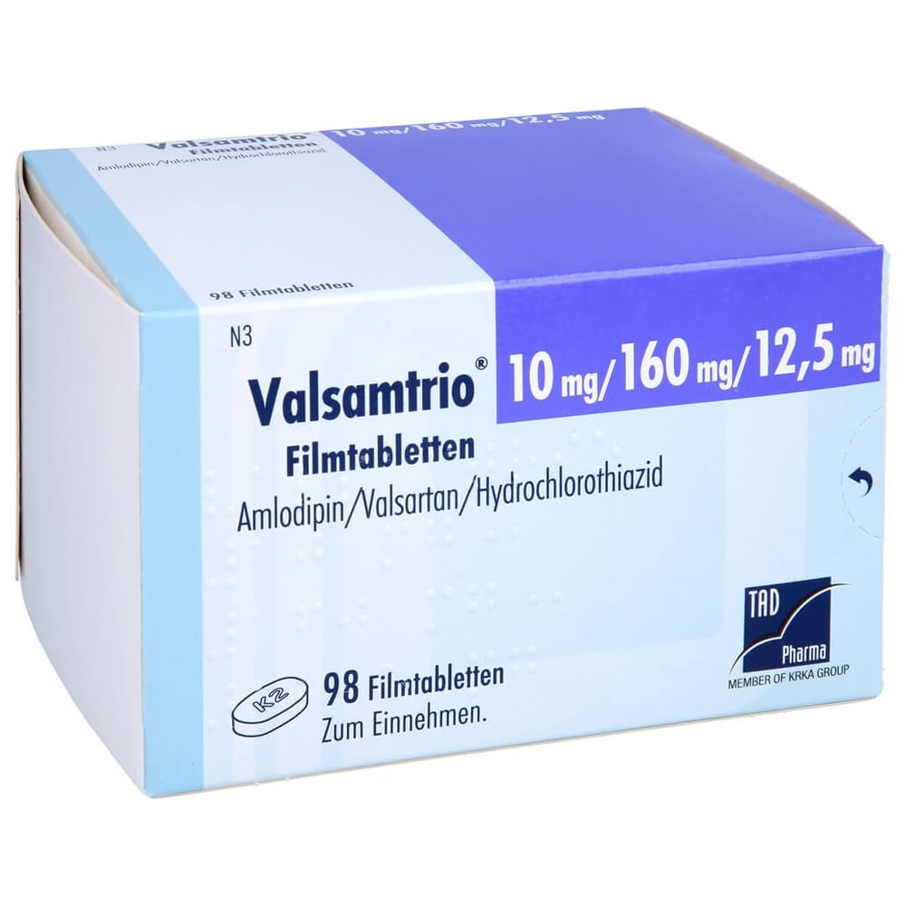 Valsamtrio 10 mg/160 mg/12,5 mg