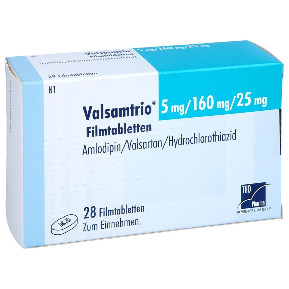 Valsamtrio 5 mg/160 mg/25 mg