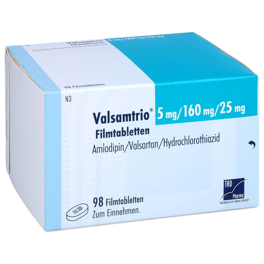 Valsamtrio 5 mg/160 mg/25 mg