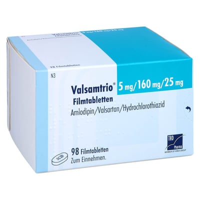 Valsamtrio 5 mg/160 mg/25 mg