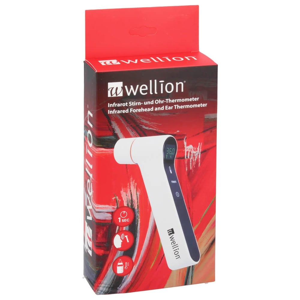 Wellion Infrarot Stirn- und Ohr-Thermometer