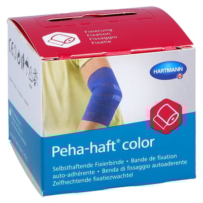 PEHA-HAFT Color Fixierbinde 4 cmx4 m blau