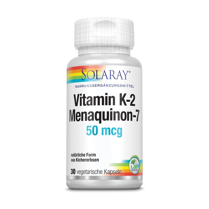Vitamin K2 Menaquinon-7 50 mcg Solaray