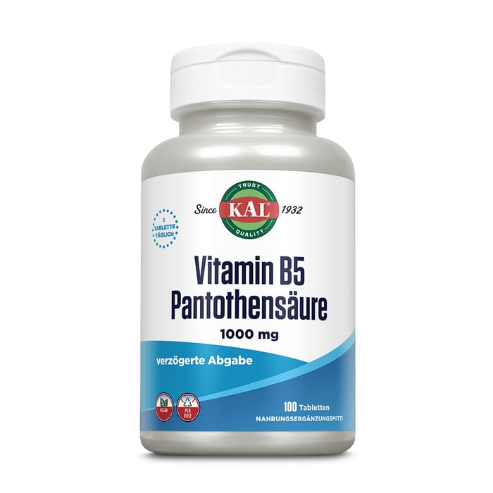 Vitamin B5 1000 mg Pantothensäure KAL