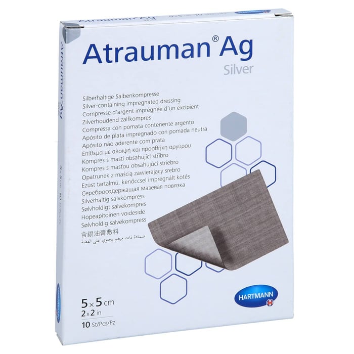 Atrauman Ag 5x5 cm steril Kompressen
