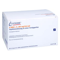 Clexane 6000 I.E. (60 mg)/0,6 ml Injektionslösung