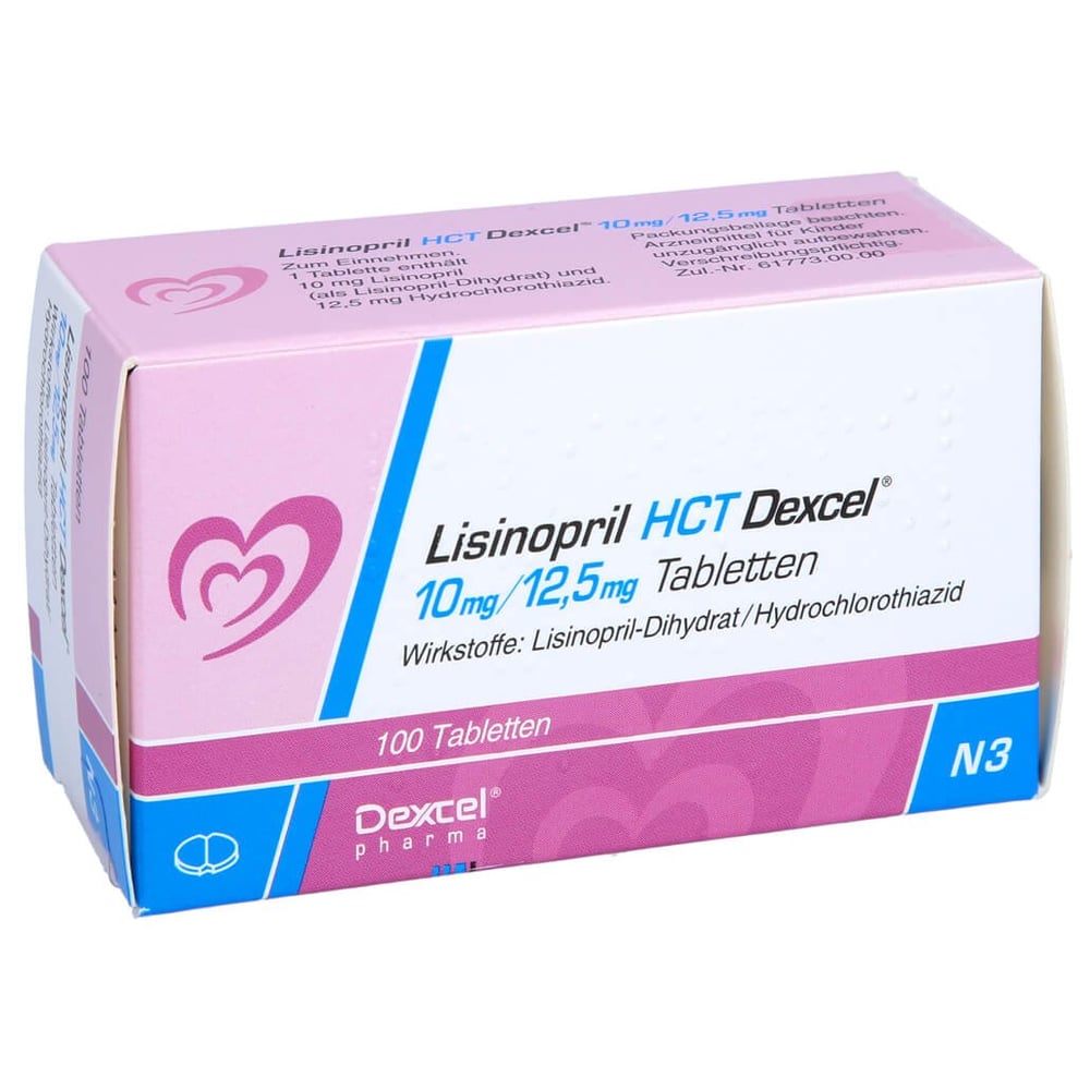 Lisinopril HCT Dexcel 10 mg/12,5 mg