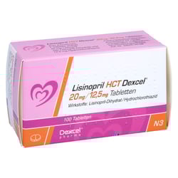 Lisinopril HCT Dexcel 20 mg/12,5 mg