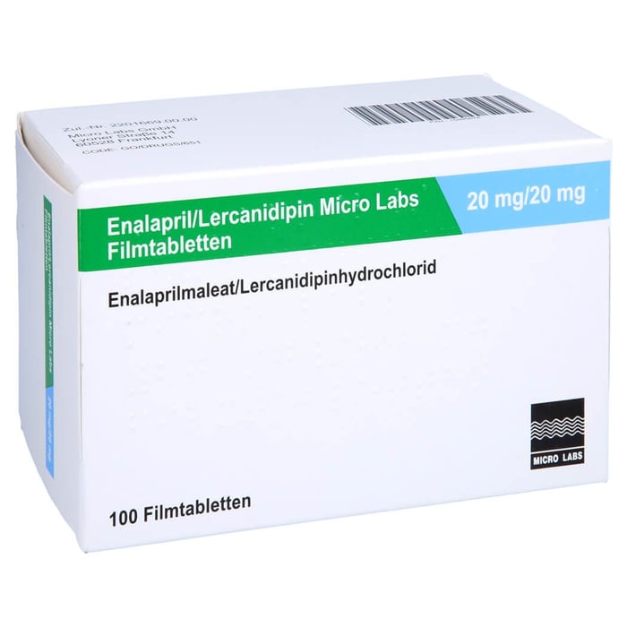Enalapril/Lercanidipin Micro Labs 20mg/20mg