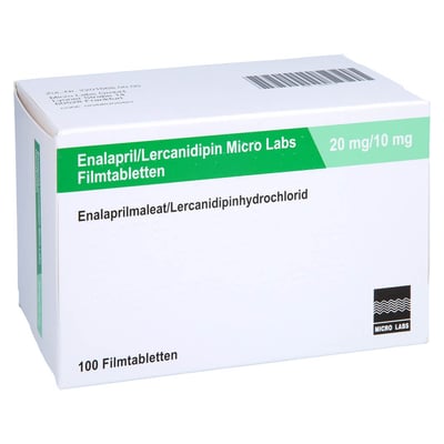 Enalapril/Lercanidipin Micro Labs 20 mg/10 mg