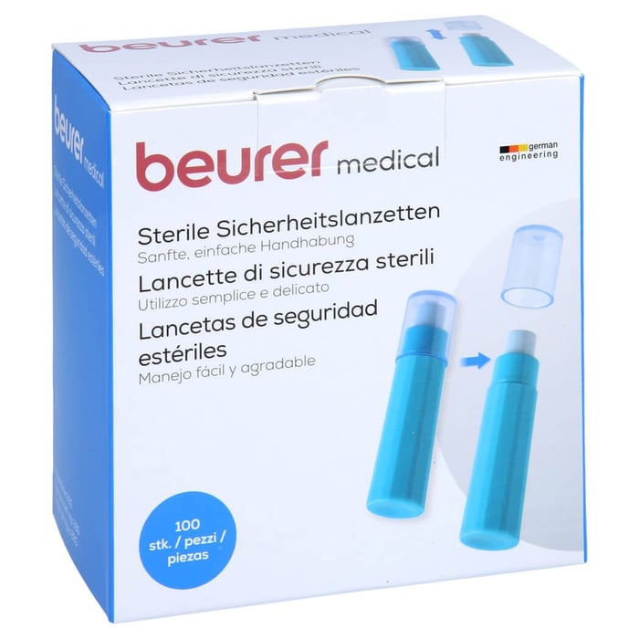 Beurer Sicherheitslanzetten steril 28 G 2,2 mm