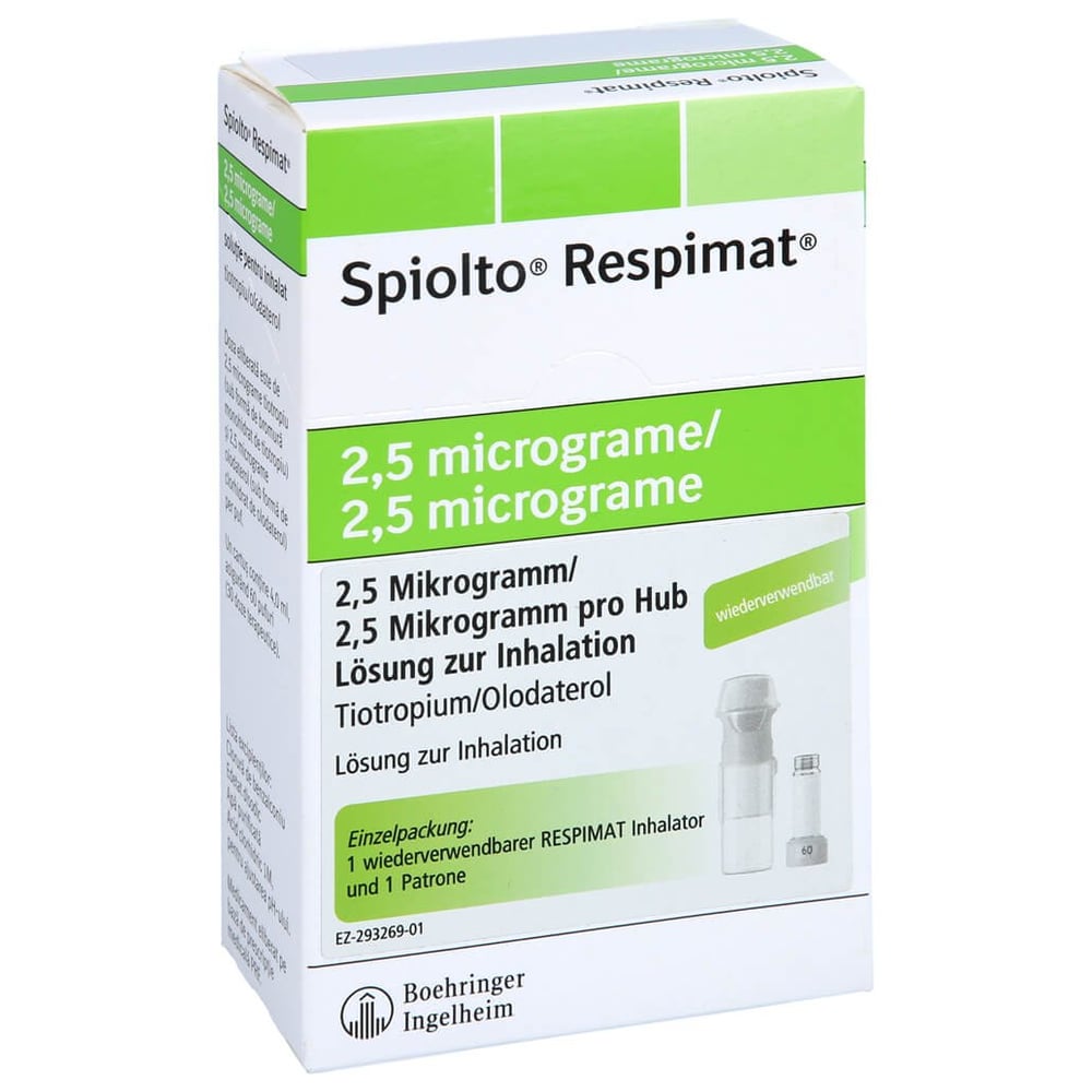 Spiolto Respimat 2.5 ug/2.5 ug Hub wiederverwend.